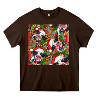 Chocolate Brown christmas leopard cow Heavy Core Tee - FaDigitalArtStudio