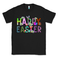 Black Happy Easter Classic Tee - CowhideDigitalArt