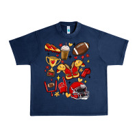 Navy i'm a hot mess, always stressed,and proudly a foot Urban Heavy Tee - MaliasSmallBusiness
