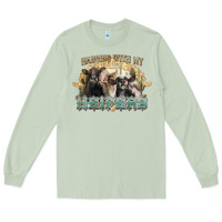 Matcha hanging with my heifers Long Sleeve Tee - NancyCooperArtShop
