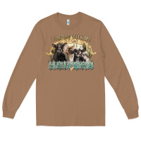 Toasted Coconut hanging with my heifers Long Sleeve Tee - NancyCooperArtShop