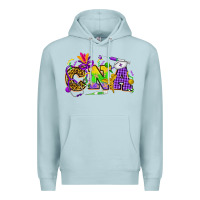 Blue Mist Mardi Gras CNA Nurse Premium Hoodie - HowdyJamesFarm