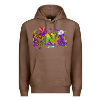 Chestnut Mardi Gras CNA Nurse Premium Hoodie - HowdyJamesFarm