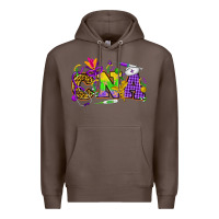 Coffee Mardi Gras CNA Nurse Premium Hoodie - HowdyJamesFarm