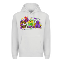 Dove Grey Mardi Gras CNA Nurse Premium Hoodie - HowdyJamesFarm