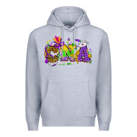 Heather Grey Mardi Gras CNA Nurse Premium Hoodie - HowdyJamesFarm