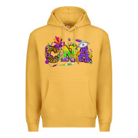 Mustard Mardi Gras CNA Nurse Premium Hoodie - HowdyJamesFarm