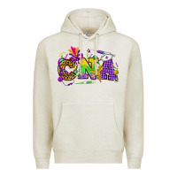 Oatmeal Heather Mardi Gras CNA Nurse Premium Hoodie - HowdyJamesFarm