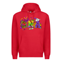 Red Mardi Gras CNA Nurse Premium Hoodie - HowdyJamesFarm