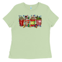 Matcha christmas drink Ladies Tee - CowhideDigitalArt