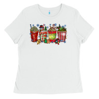 White christmas drink Ladies Tee - CowhideDigitalArt