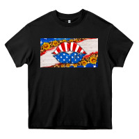 Black usa life license plate Heavy Core Tee - HRA Design Shop