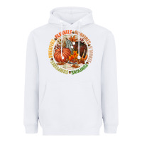 White Bonfires flannels smores campfires pumpkin Heavyweight Hoodie - NancyCooperArtShop