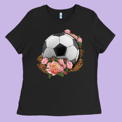 Western Soccer With Roses Ladies Tee Designed By Hra Design Shop