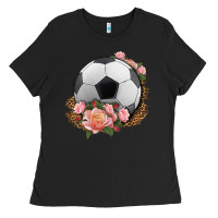 Black western soccer with roses Ladies Tee - HRA Design Shop