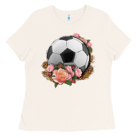 Bone western soccer with roses Ladies Tee - HRA Design Shop