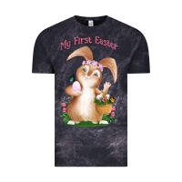 Babies First Easter Girls Vintage Tee | Teevron