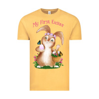 Vintage Mustard Babies First Easter Girls Vintage Tee - Jasminsmagicworld