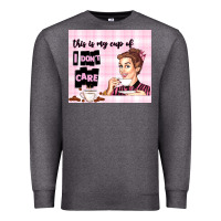 Charcoal Heather retro housewife Premium Sweatshirt - TumblerDesignByShophia