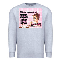 Heather Grey retro housewife Premium Sweatshirt - TumblerDesignByShophia