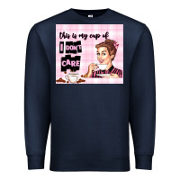 Navy retro housewife Premium Sweatshirt - TumblerDesignByShophia