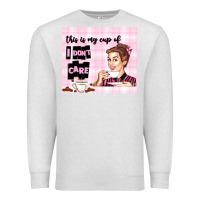 Oatmeal Heather retro housewife Premium Sweatshirt - TumblerDesignByShophia