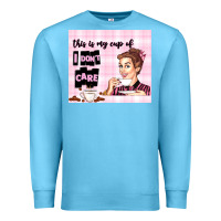 Ocean Blue retro housewife Premium Sweatshirt - TumblerDesignByShophia