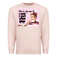 Pale Pink retro housewife Premium Sweatshirt - TumblerDesignByShophia