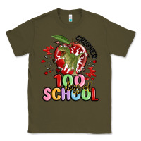 Army Green crushed 100 days of school Classic Tee - MaliasSmallBusiness