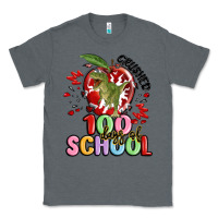 Charcoal Heather crushed 100 days of school Classic Tee - MaliasSmallBusiness