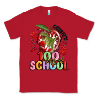 Red crushed 100 days of school Classic Tee - MaliasSmallBusiness
