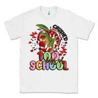 White crushed 100 days of school Classic Tee - MaliasSmallBusiness