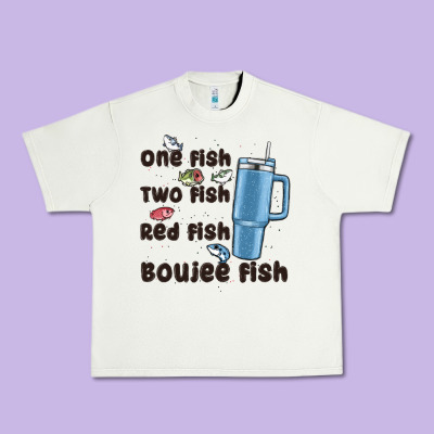 One Fish Two Fish Red Fish Boujee Fish Urban Heavy Tee Designed By Maliassmallbusiness