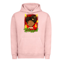 Pigment Salmon blessed juneteenth Urban Hoodie - FaDigitalArtStudio