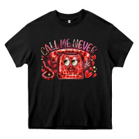 Black call me never Heavy Core Tee - RacoonDesign