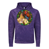 Cloud Purple Christmas Chick Family Vintage Hoodie - RanaPortraitStore