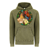 Vintage Olive Christmas Chick Family Vintage Hoodie - RanaPortraitStore