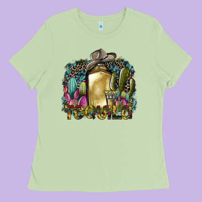 Tequila Ladies Tee Designed By Sublimationcraftshop