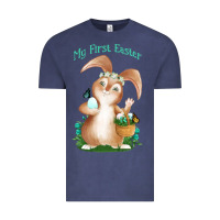 Vintage Denim Babies First Easter Boys Vintage Tee - Jasminsmagicworld
