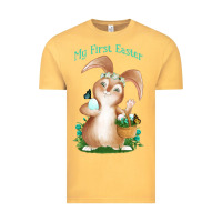 Vintage Mustard Babies First Easter Boys Vintage Tee - Jasminsmagicworld