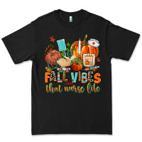 Black fall vibes and that nurse life Premium Tee - AdoDesignShop