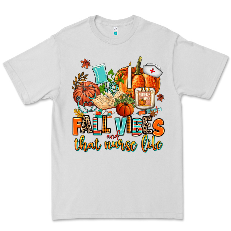 Fall Vibes And That Nurse Life Premium Tee by AdoDesignShop | Teevron