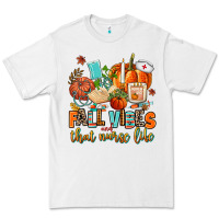 White fall vibes and that nurse life Premium Tee - AdoDesignShop