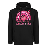 Black i wear pink for someone i love Heavyweight Hoodie - texasbilliewilder
