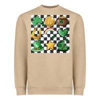 Checker Board Lucky Charms Heavyweight Sweatshirt | Teevron