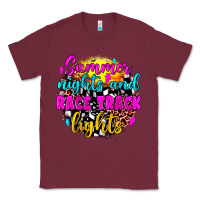 Burgundy summer nights and race track lights Classic Tee - JahusDesignShop