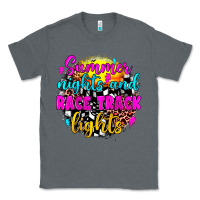 Charcoal Heather summer nights and race track lights Classic Tee - JahusDesignShop