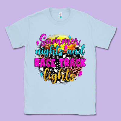 Summer Nights And Race Track Lights Classic Tee Designed By Jahusdesignshop