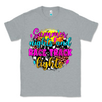 Heather Grey summer nights and race track lights Classic Tee - JahusDesignShop