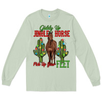 Matcha giddy up jingle horse pick up your feet Long Sleeve Tee - MaliasSmallBusiness